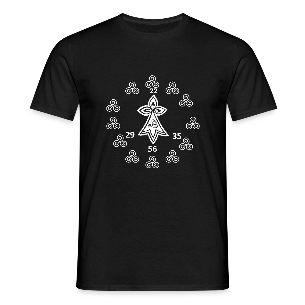 Men's T-Shirt / Triskel Breton sacré - Symboles celtiques - black