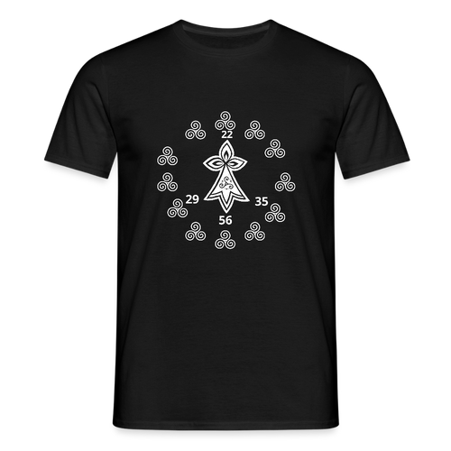 Men's T-Shirt / Triskel Breton sacré - Symboles celtiques - black