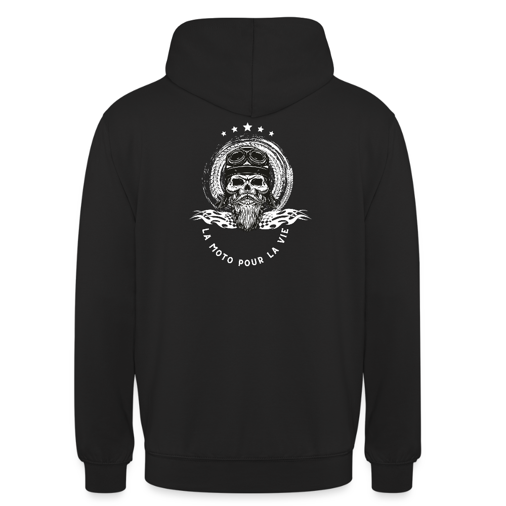 Unisex Hoodie  / La moto pour la vie - black